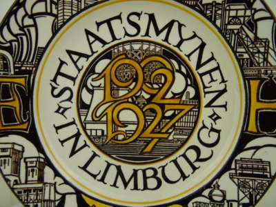 Wandbord Staatsmijnen 1902 1927