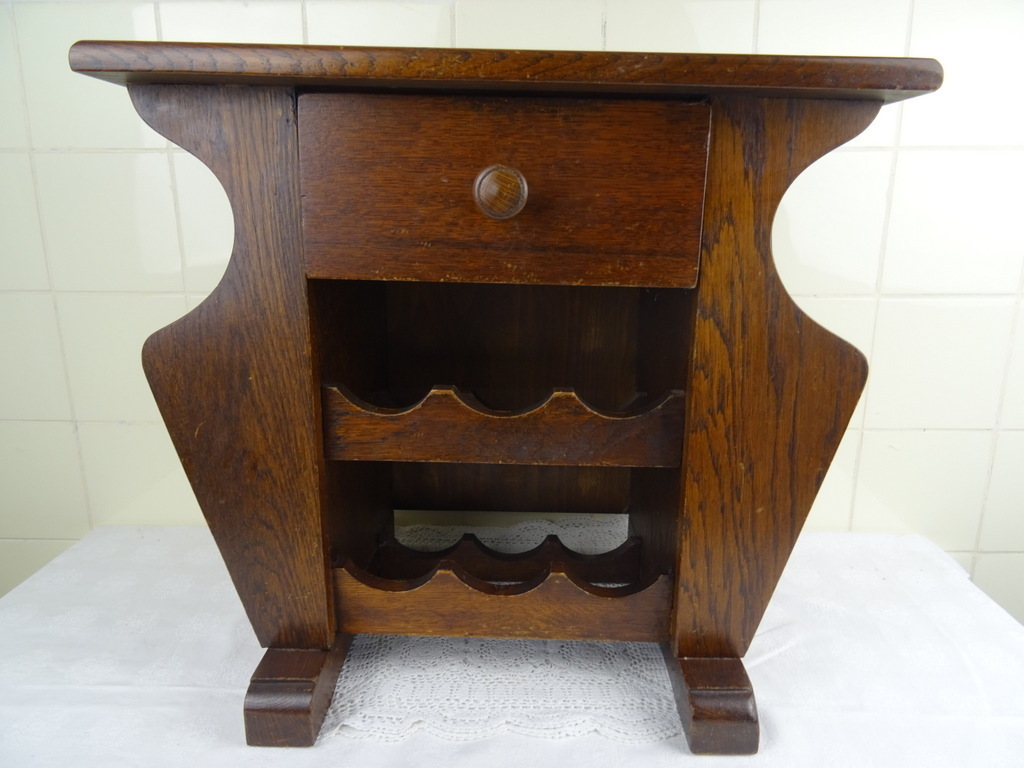 Vintage houten wijnrek Vintage houten wijnrek