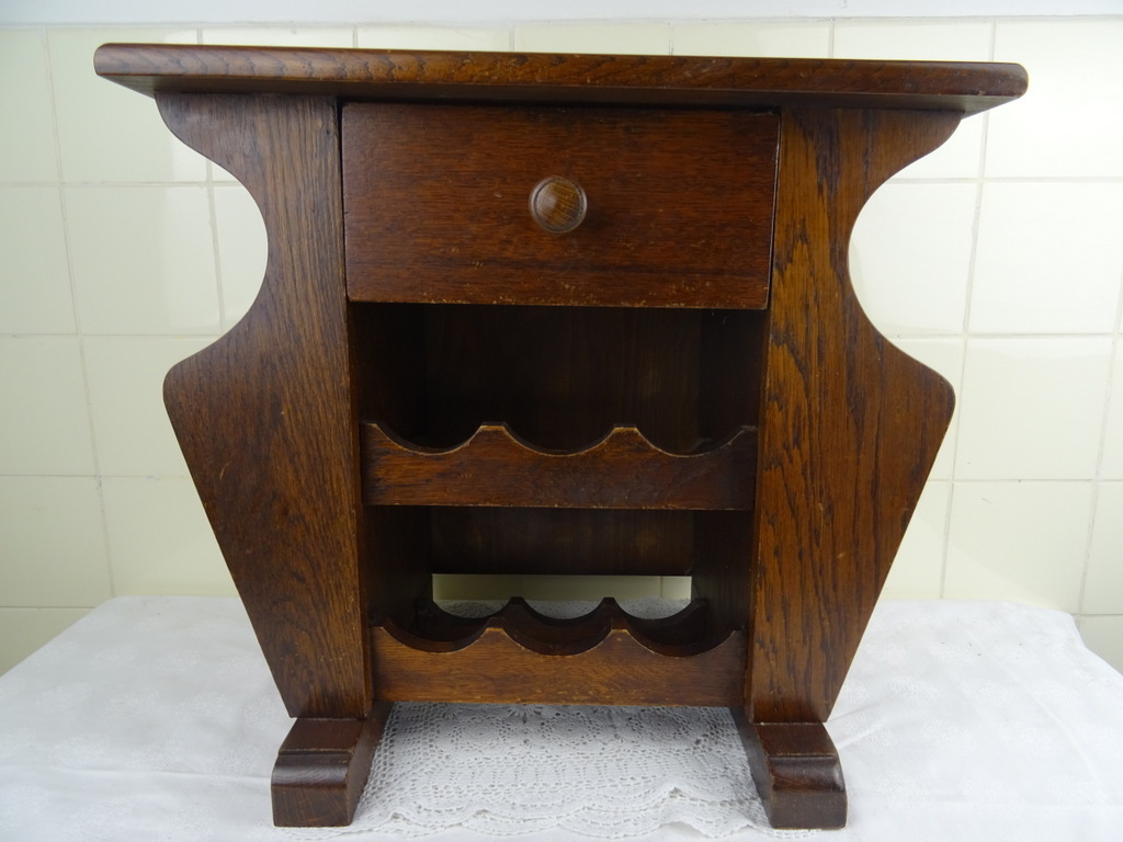 Vintage houten wijnrek Vintage houten wijnrek