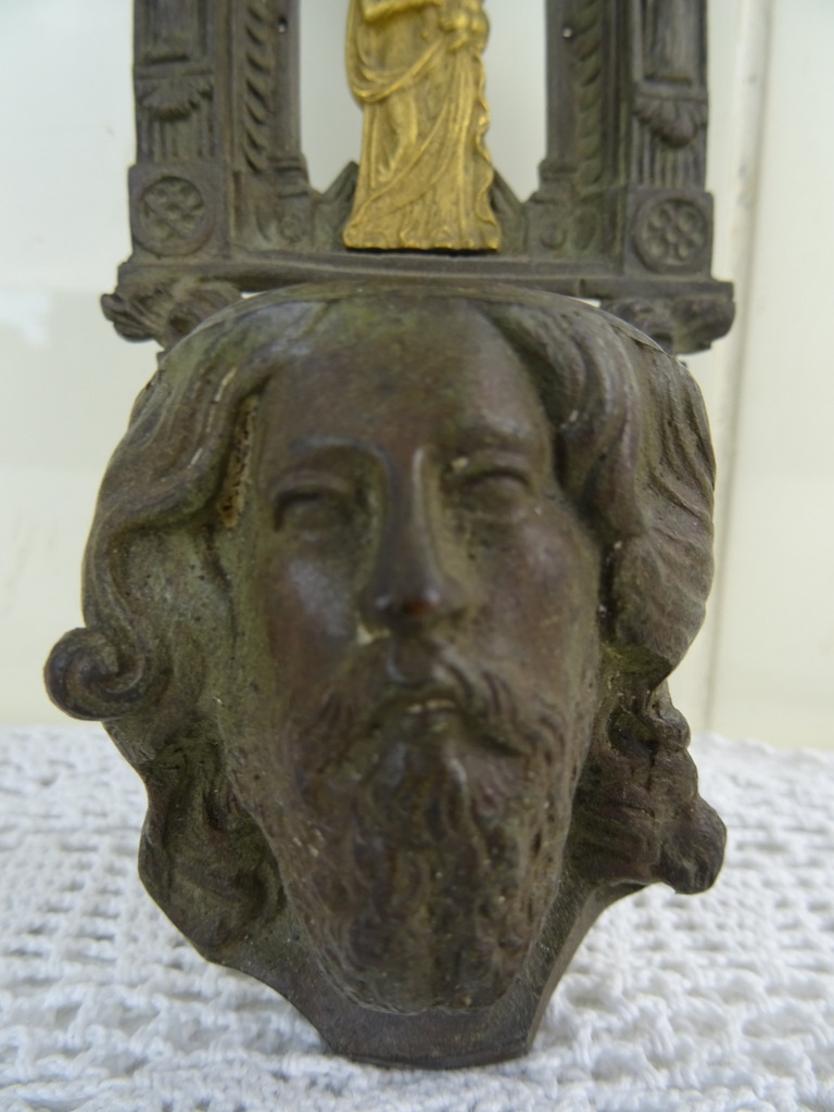 Antiek bronzen wijwatervat - Afbeelding 6