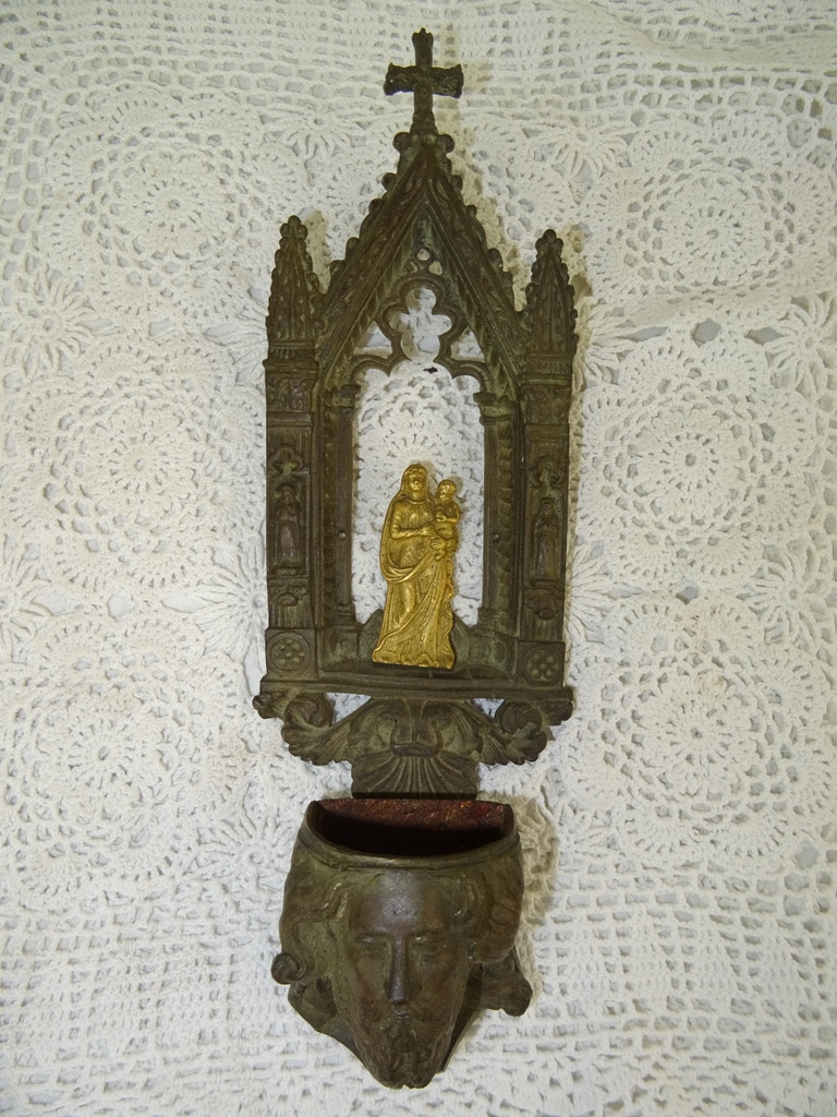 Antiek bronzen wijwatervat - Afbeelding 21
