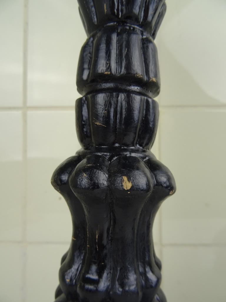 Set antieke houten kandelaars - Afbeelding 8