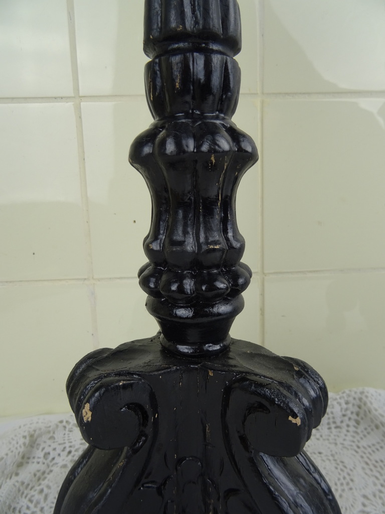Set antieke houten kandelaars - Afbeelding 14