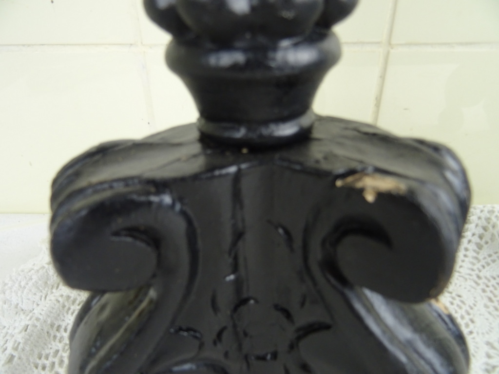 Set antieke houten kandelaars - Afbeelding 19