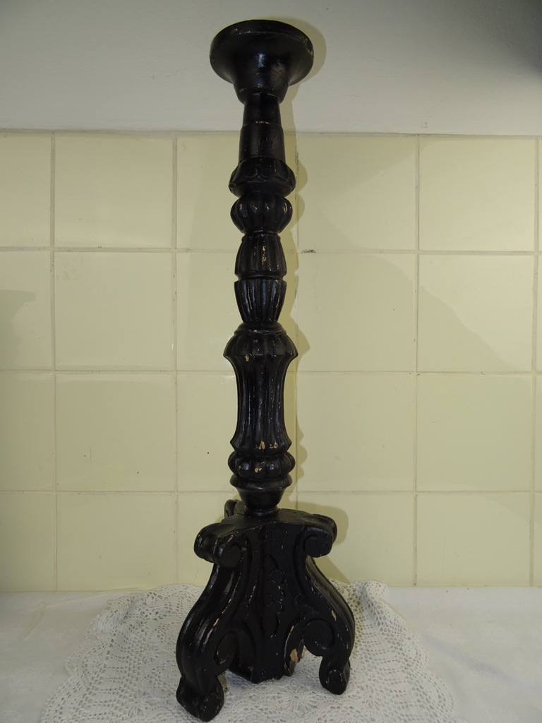 Set antieke houten kandelaars - Afbeelding 20