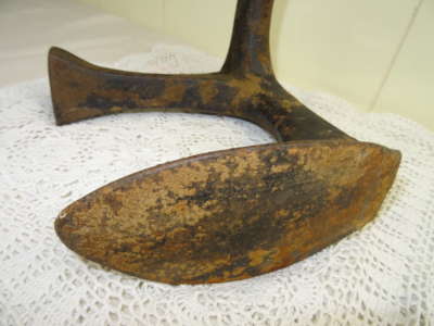 Antieke gietijzeren schoenmakersleest
