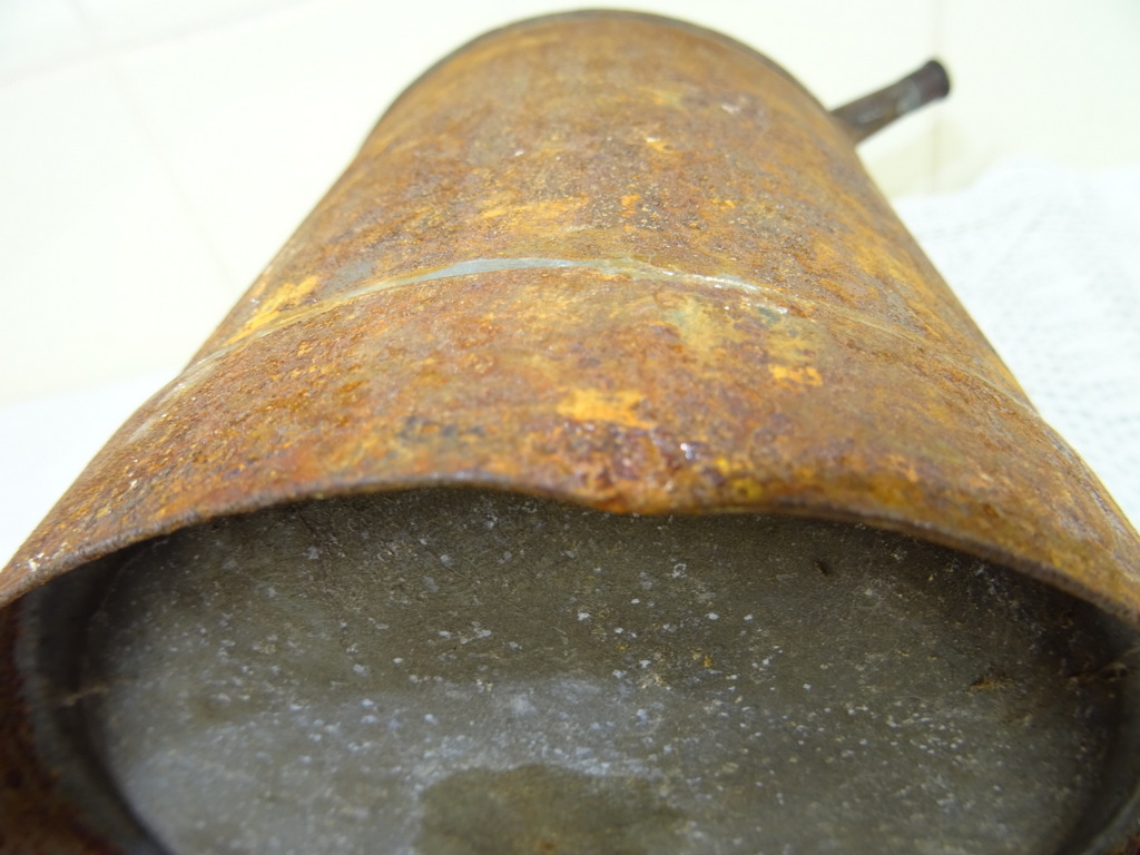 Antieke metalen oliekan - Afbeelding 9