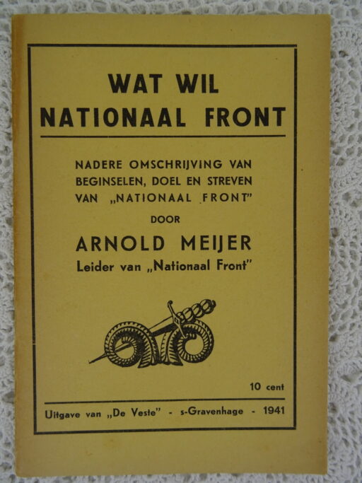 Wat wil Nationaal Front door Arnold Meijer