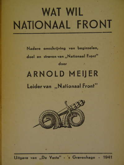 Wat wil Nationaal Front door Arnold Meijer