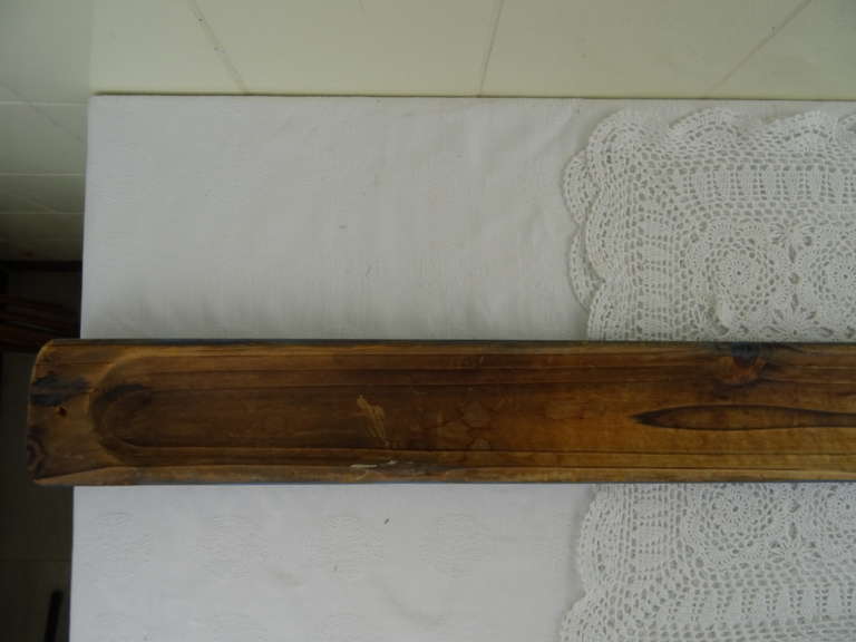 Antieke houten stokbroodplank