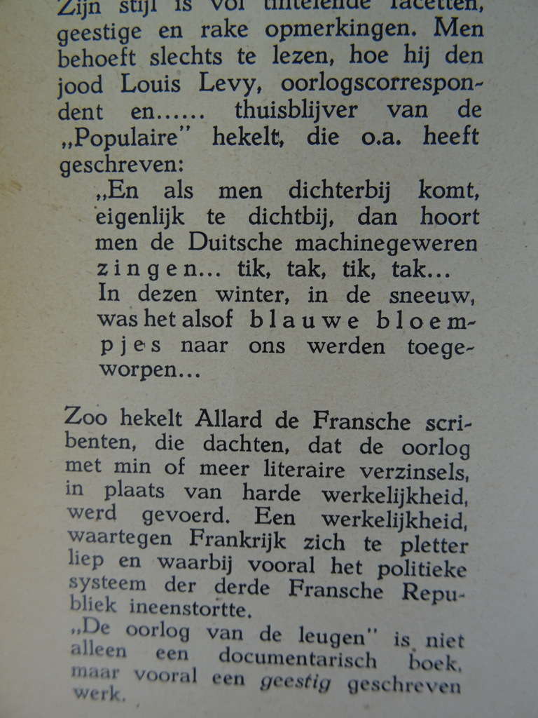 Paul Allard De oorlog van de leugen