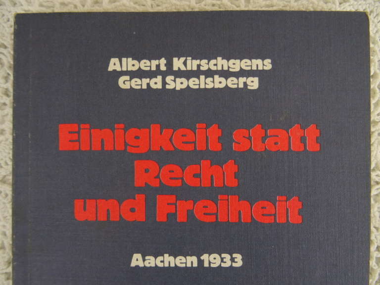 Alternative view of Einigkeit statt recht und freiheit Aachen 1933