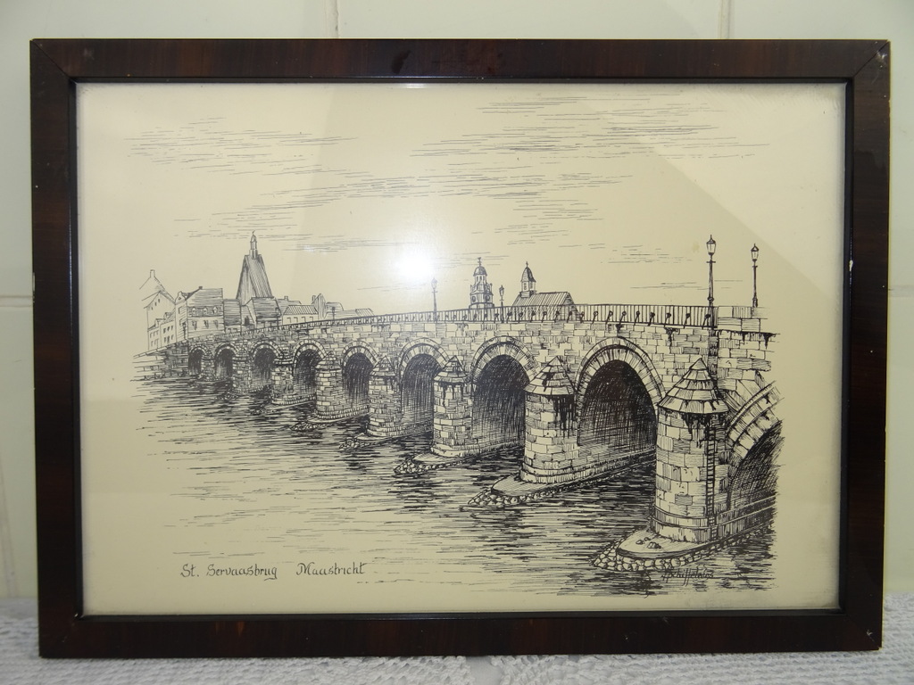 Prent St. Servaasbrug Maastricht Schiffeleers