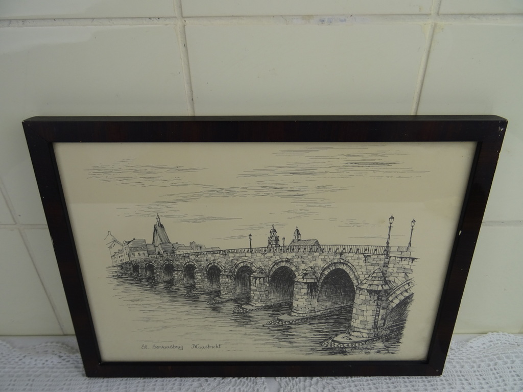 Prent St. Servaasbrug Maastricht Schiffeleers - Afbeelding 2