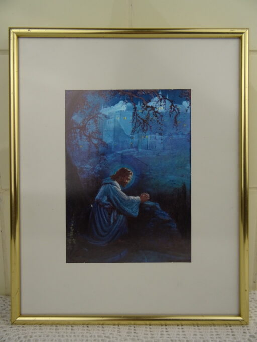 Ingelijst kunstwerk met Jezus