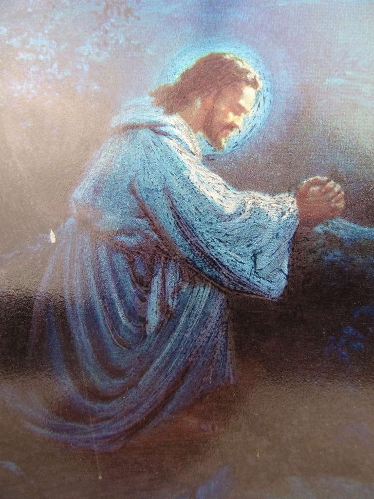 Ingelijst kunstwerk met Jezus