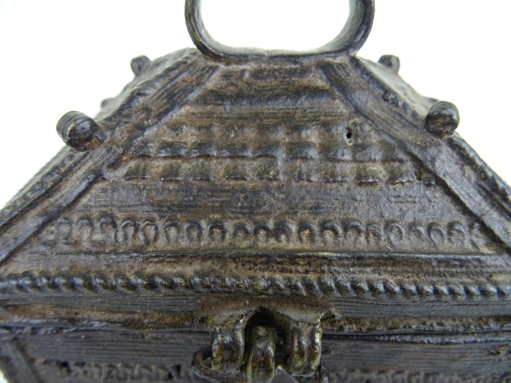 Antiek bronzen kistje Nepal - Afbeelding 3