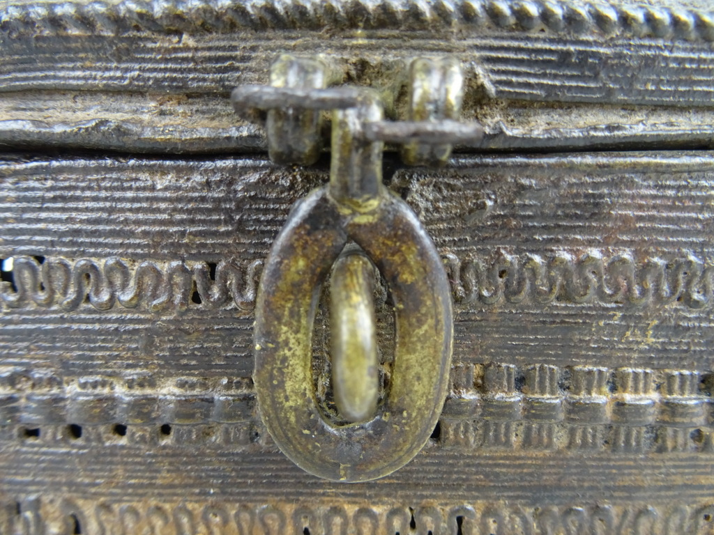Antiek bronzen kistje Nepal - Afbeelding 4
