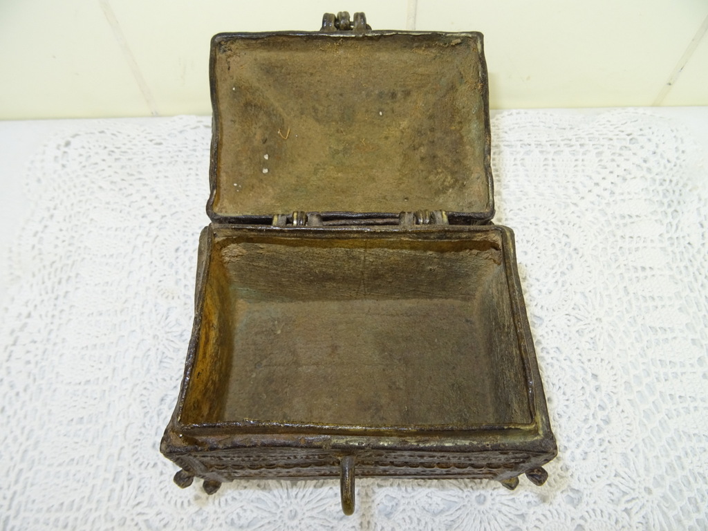 Antiek bronzen kistje Nepal - Afbeelding 8