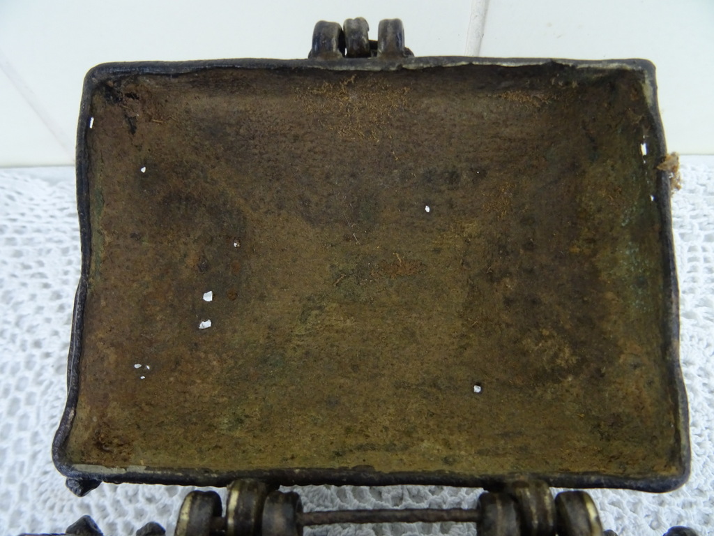 Antiek bronzen kistje Nepal - Afbeelding 9