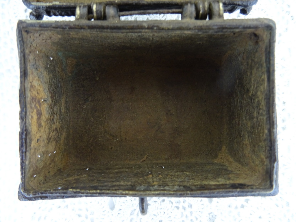 Antiek bronzen kistje Nepal - Afbeelding 10