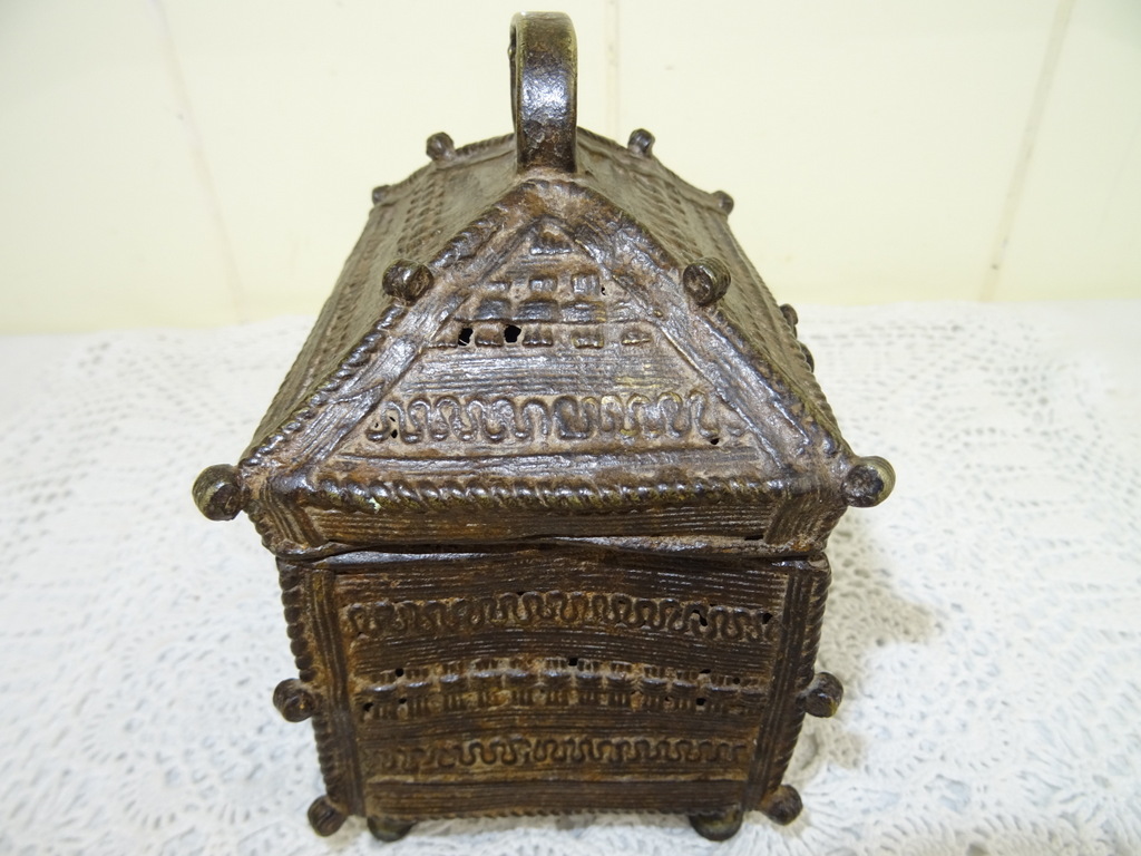 Antiek bronzen kistje Nepal - Afbeelding 11