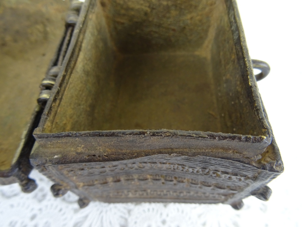 Antiek bronzen kistje Nepal - Afbeelding 12