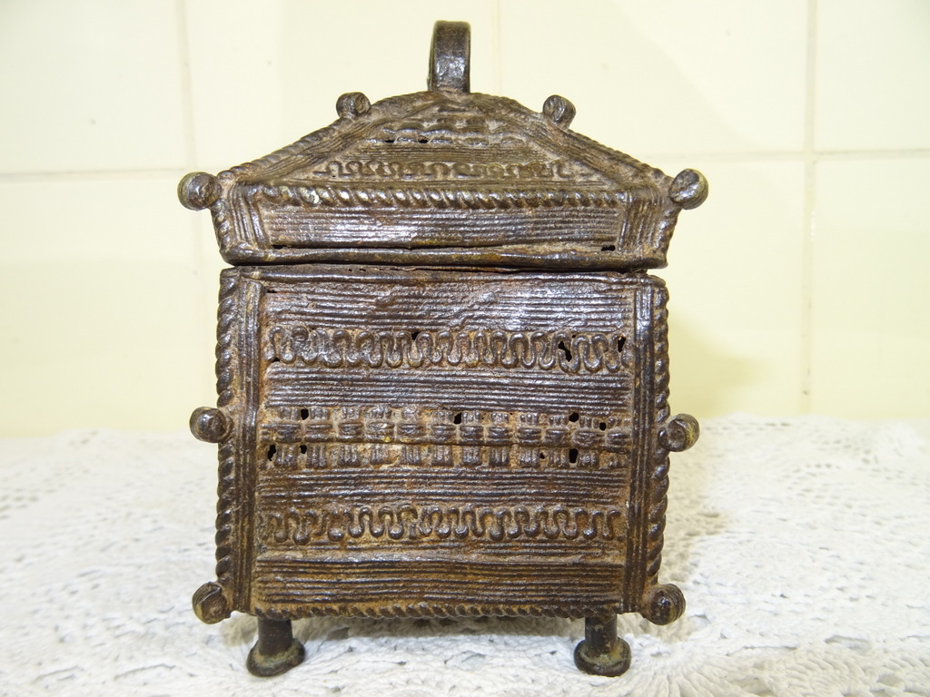 Antiek bronzen kistje Nepal - Afbeelding 14