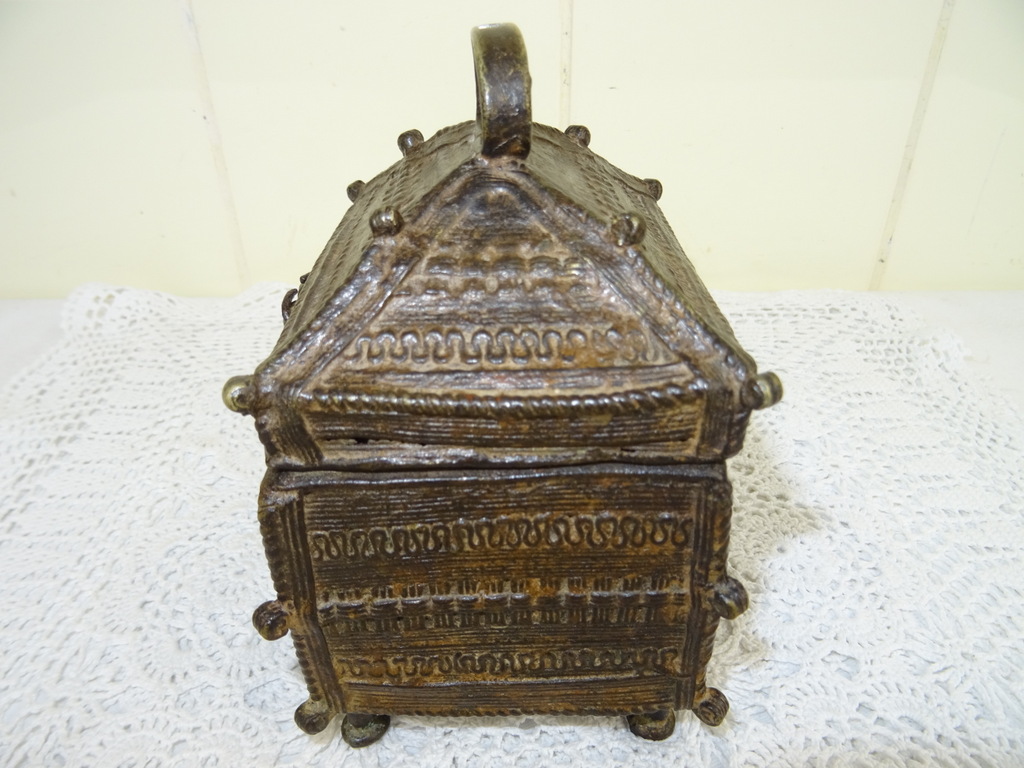 Antiek bronzen kistje Nepal - Afbeelding 19