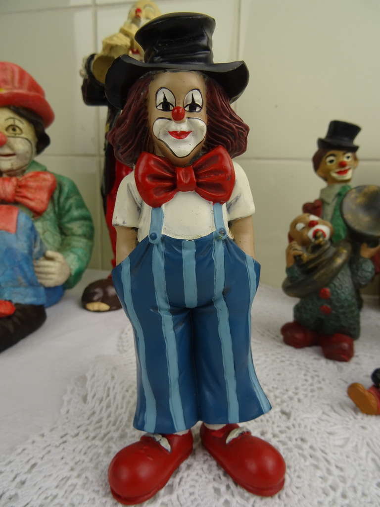 Collectie clown beelden