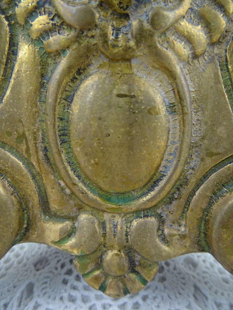 Enorme antieke bronzen kandelaar
