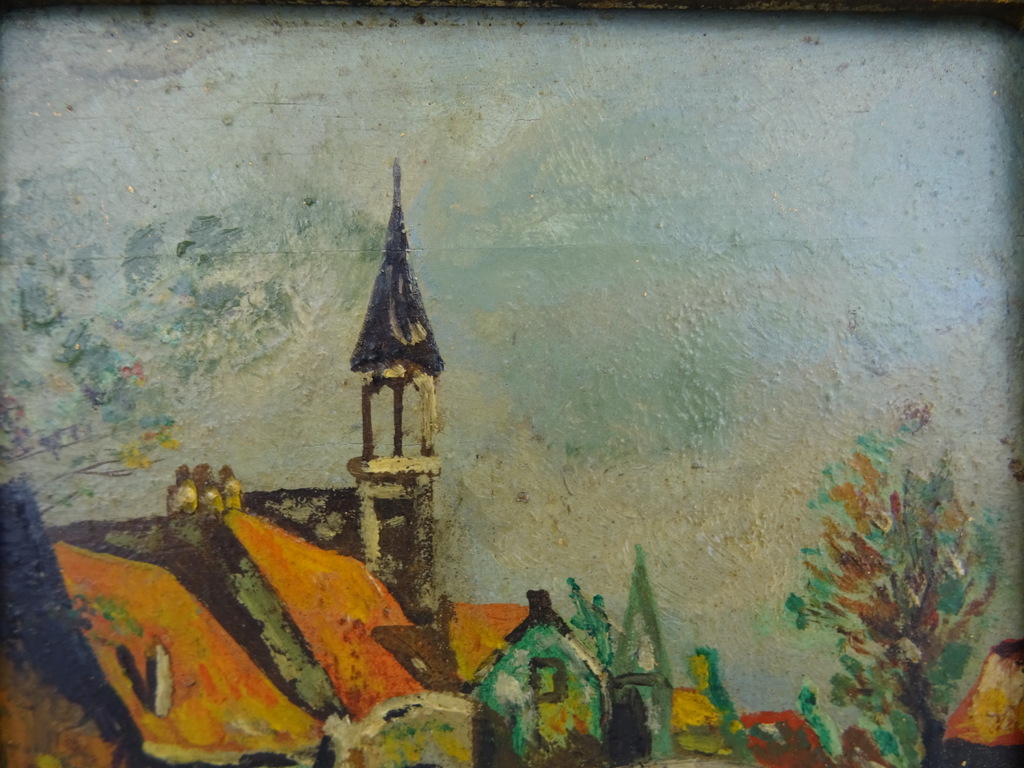 Antiek schilderijtje Collee - Afbeelding 5