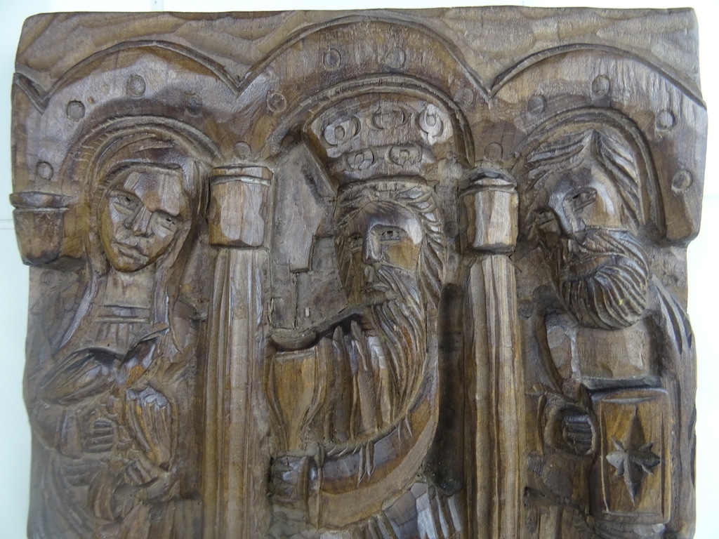 Antiek houtsnijwerk Heilige Maria - Afbeelding 2