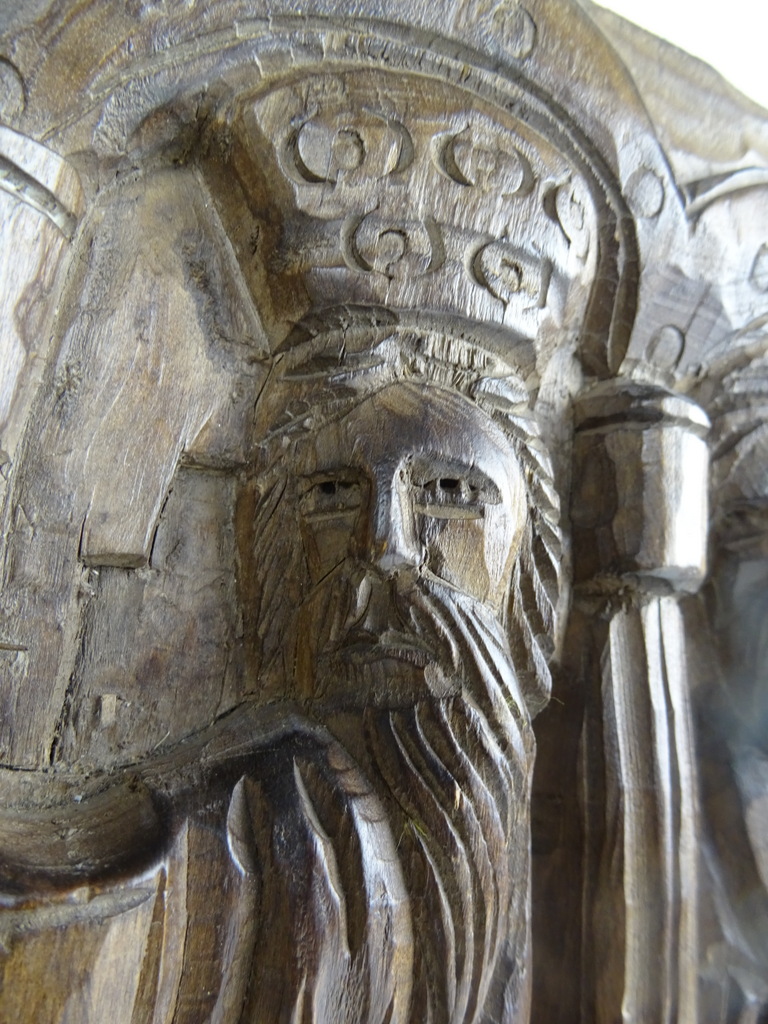 Antiek houtsnijwerk Heilige Maria - Afbeelding 6