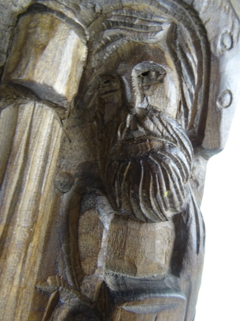 Antiek houtsnijwerk Heilige Maria - Afbeelding 8