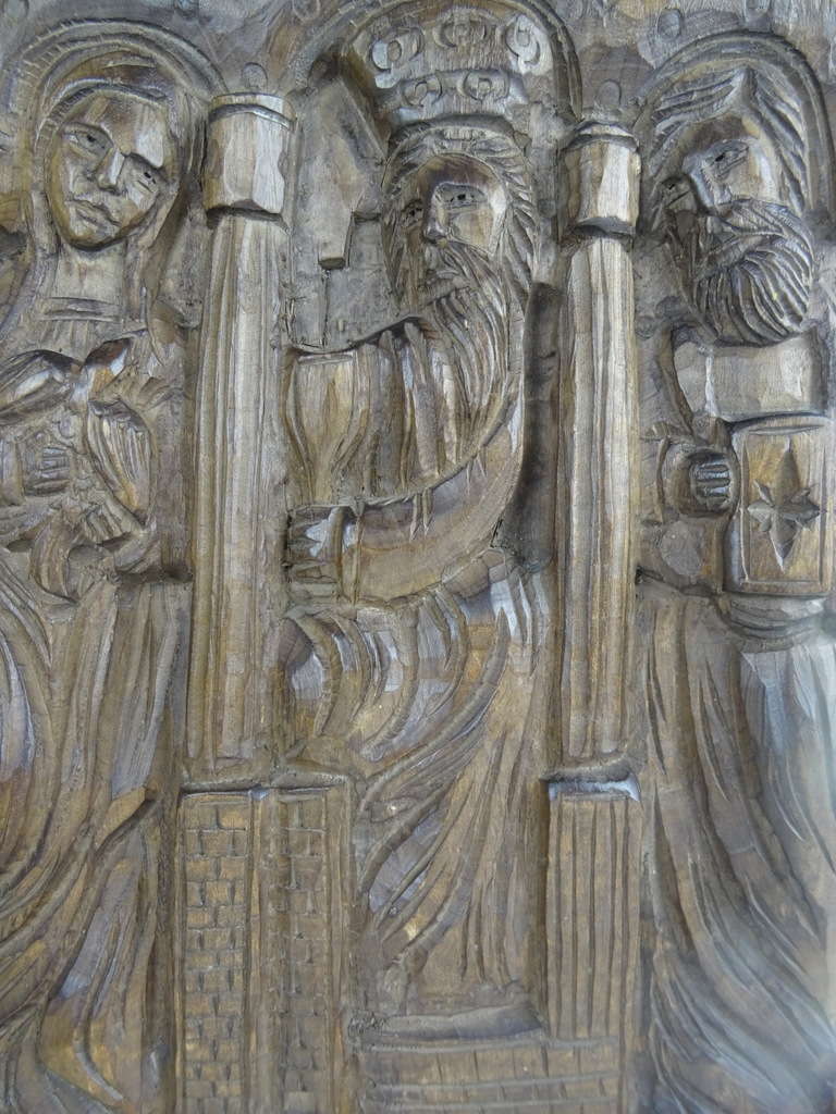 Antiek houtsnijwerk Heilige Maria