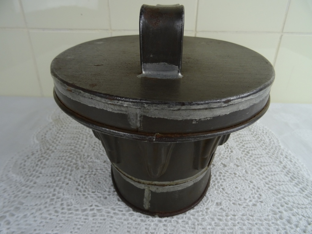 Vintage metalen puddingvorm - Afbeelding 11
