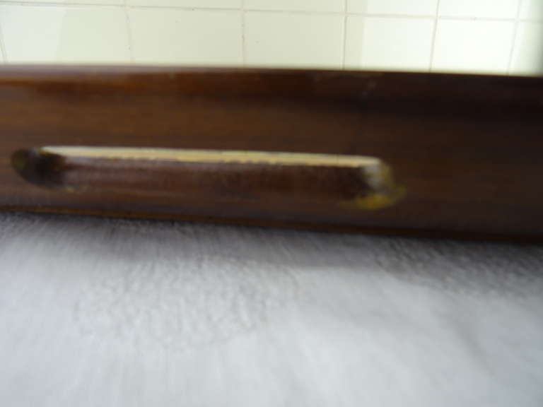 Antiek dienblad met vlinders Carlos Zipperer