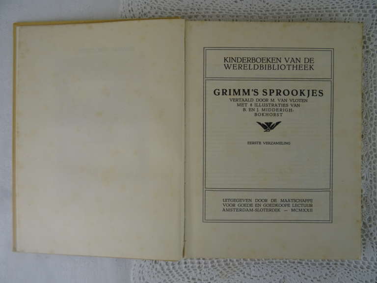 Grimm's sprookjes Eerste druk 1922