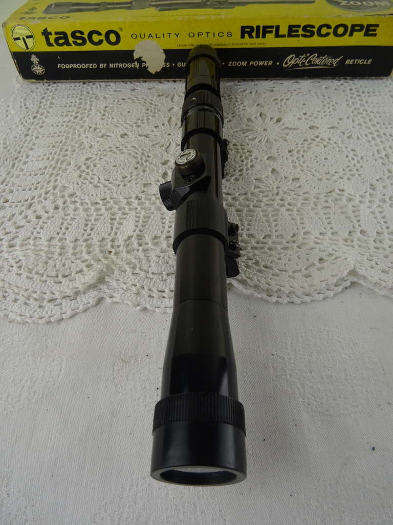 Vintage Tasco riflescope in originele verpakking