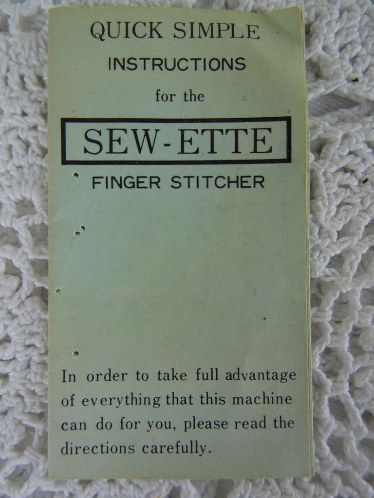 Vintage Sew-ette finger stitcher
