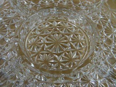 Antieke glazen schaal