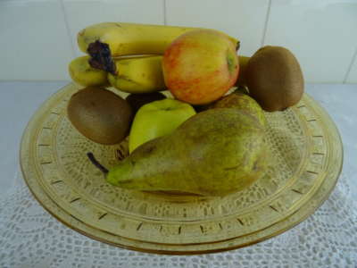 Prachtige antieke fruitschaal