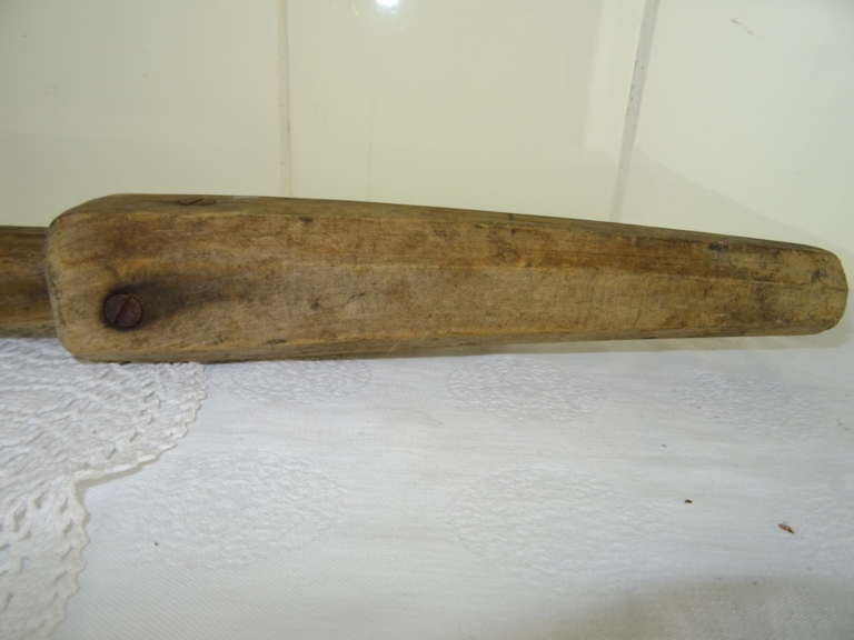 Antieke houten kruk