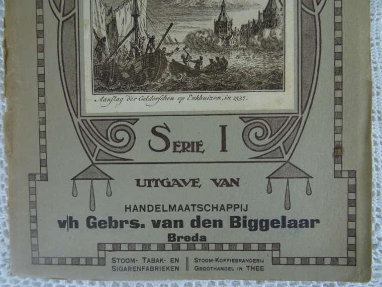Antiek plaatjesalbum Vaderlandsche Historie uit 1926