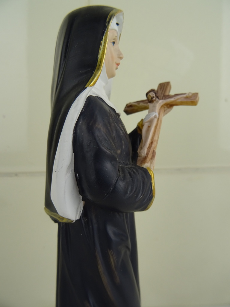 Antiek beeldje Heilige Rita van Cascia - Afbeelding 8