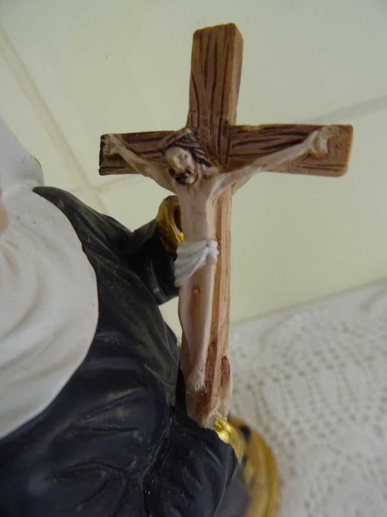 Antiek beeldje Heilige Rita van Cascia - Afbeelding 9