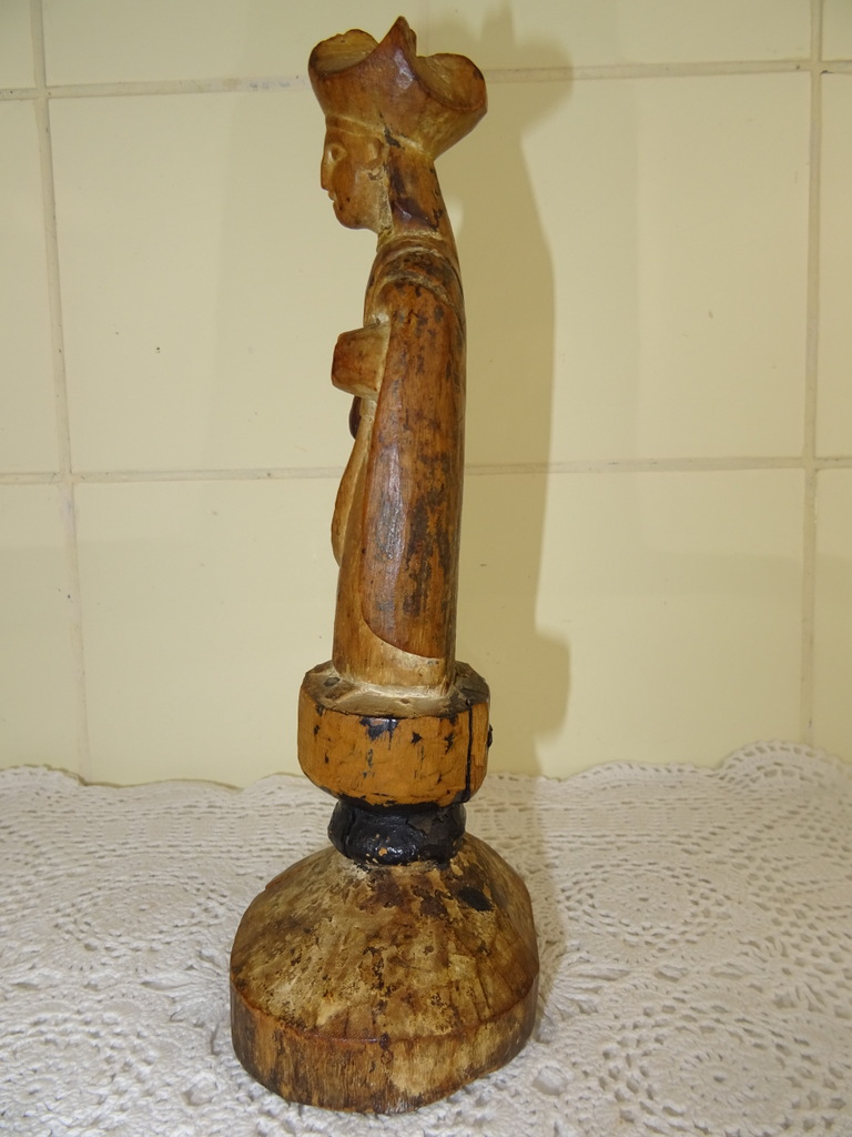 Houten beeldje Heilige man uit circa 1800 - Afbeelding 5