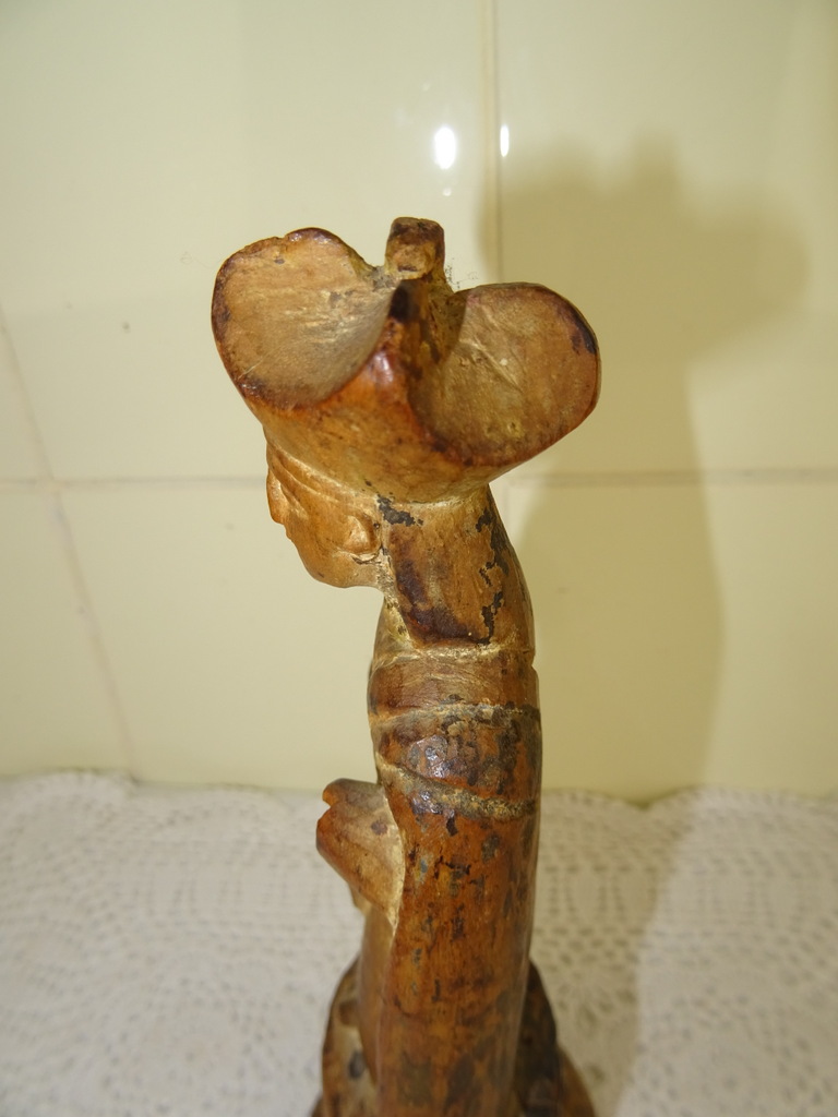 Houten beeldje Heilige man uit circa 1800 - Afbeelding 6