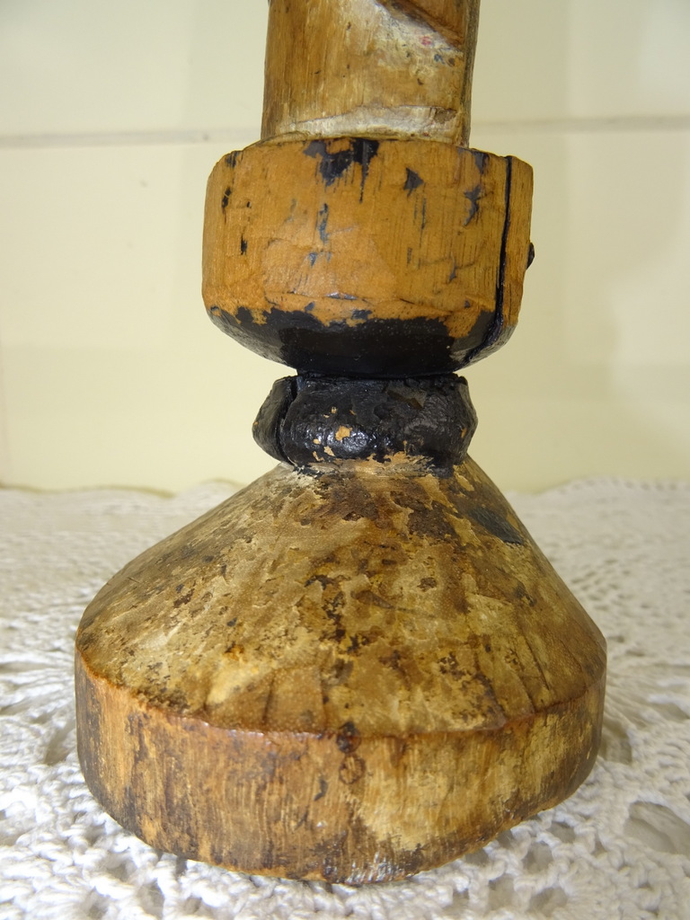 Houten beeldje Heilige man uit circa 1800 - Afbeelding 7